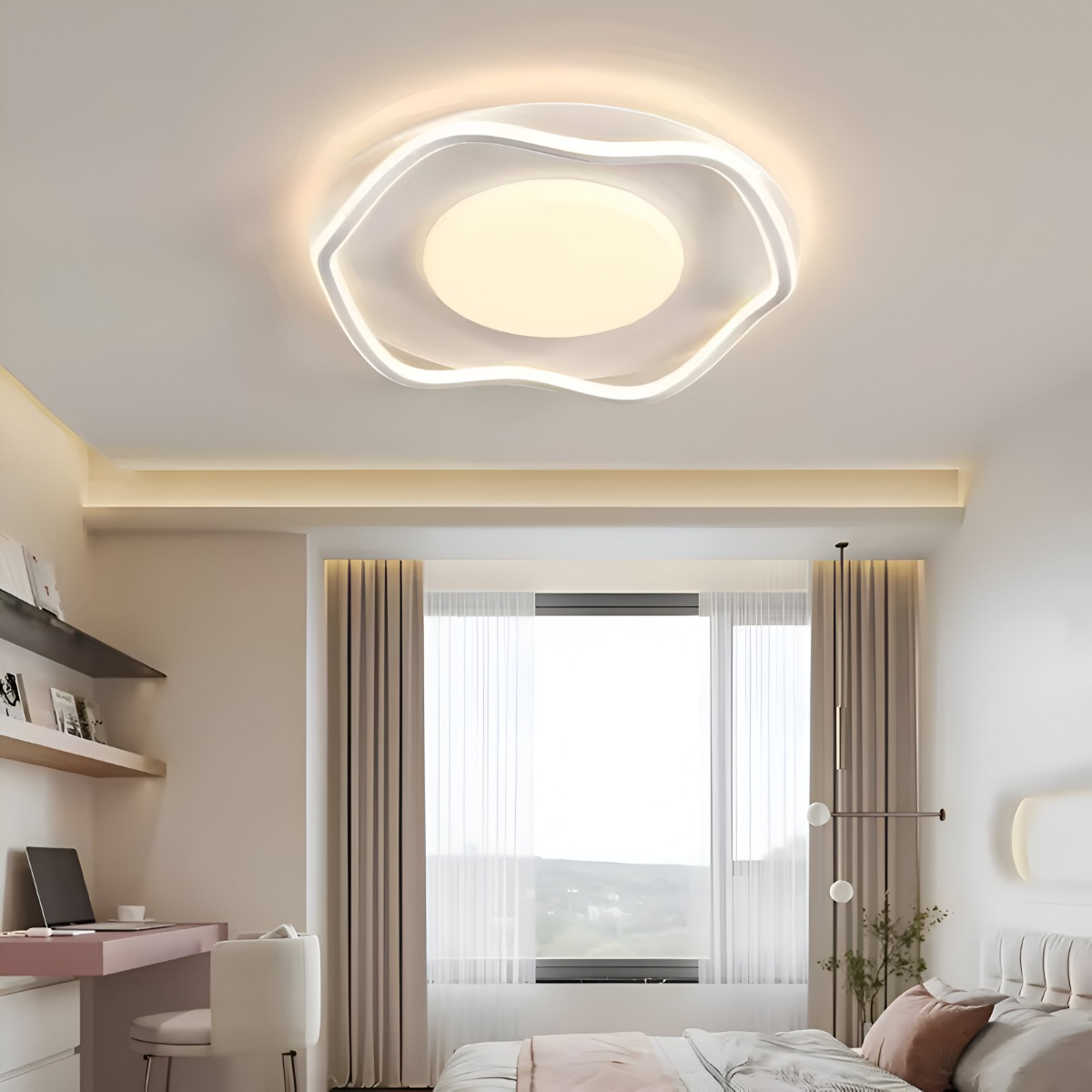 LÁMPARA DE TECHO LED EMPOTRADA MINIMALISTA NÓRDICA 3D - 8