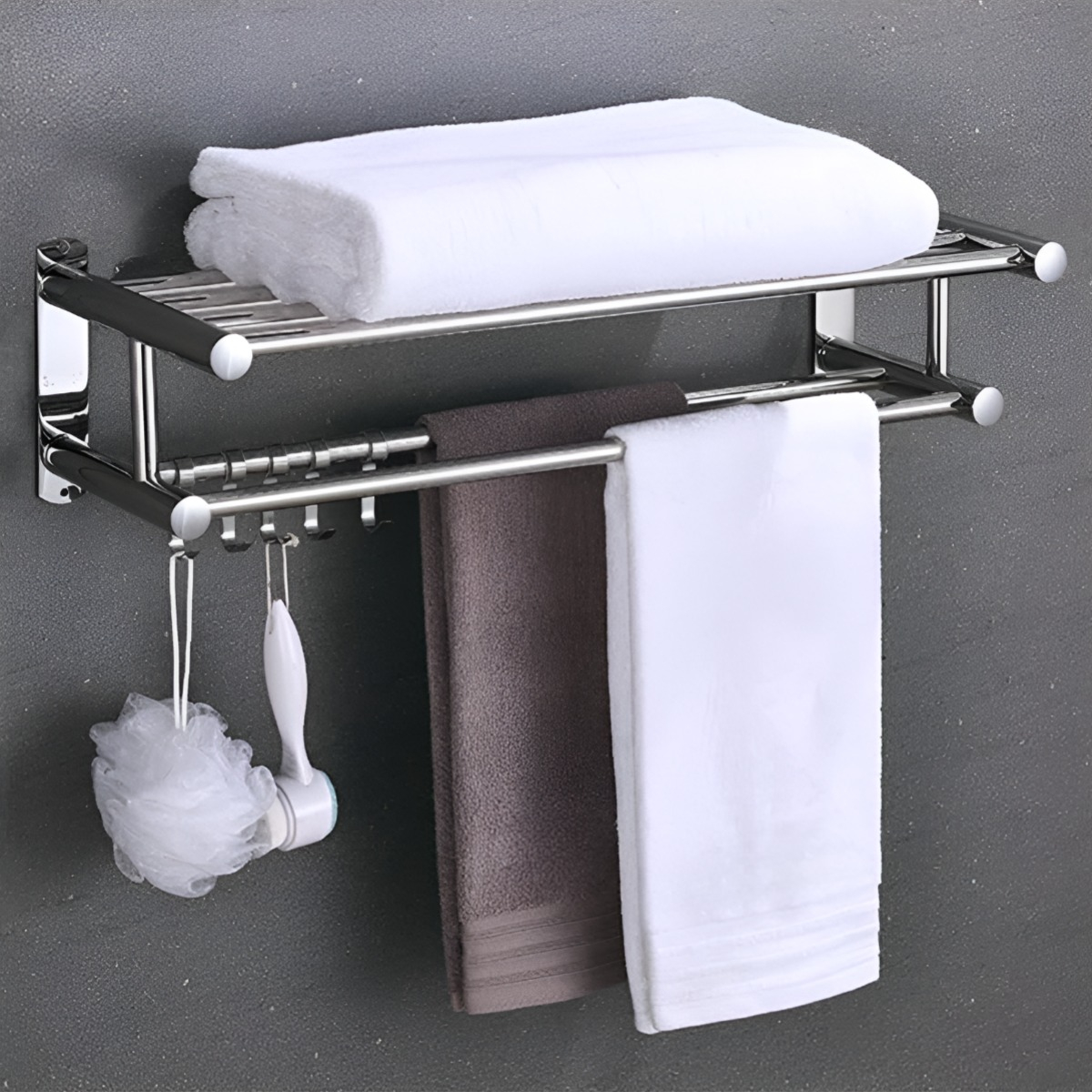ESTANTE ORGANIZADOR BAÑO SOPORTE MULTIFUNCIÓNAL PRÁCTICO - 9