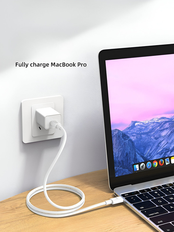 SET 4 CABLES USB-C TO C CELULARES CARGA RAPIDA DATOS LAU - 7
