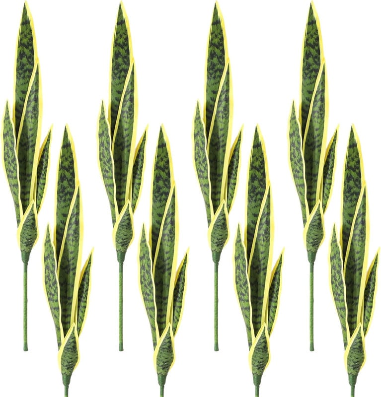 SET 2 FLOR PLANTA SERPIENTE HOGAR JARDIN TIENDA REALISTA LAU - 1