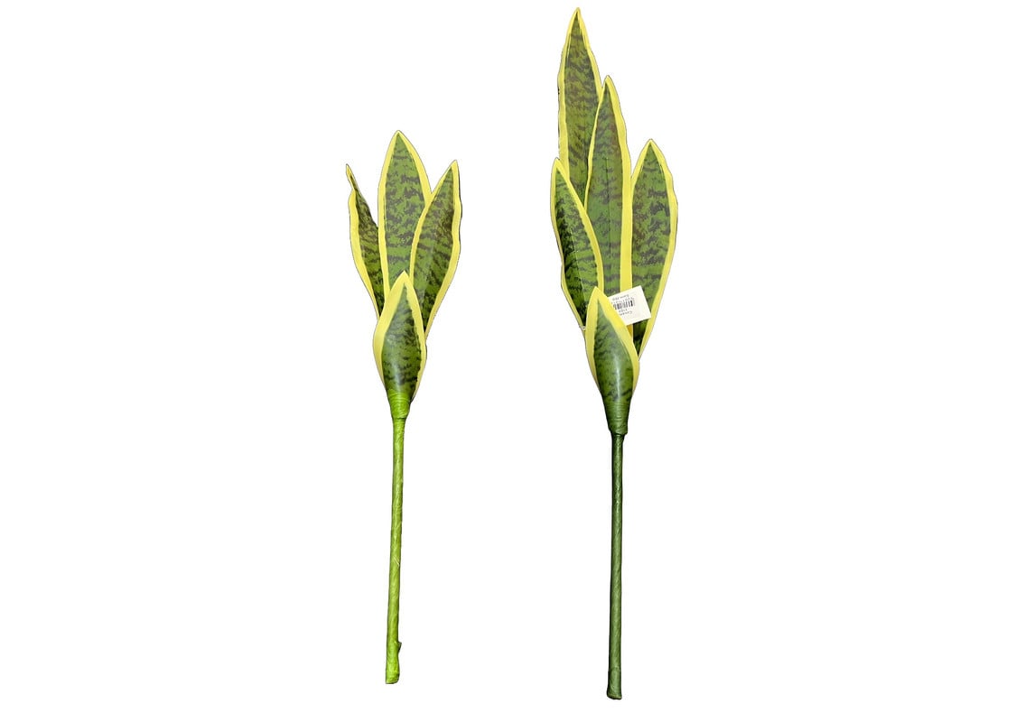 SET 2 FLOR PLANTA SERPIENTE HOGAR JARDIN TIENDA REALISTA LAU - 3