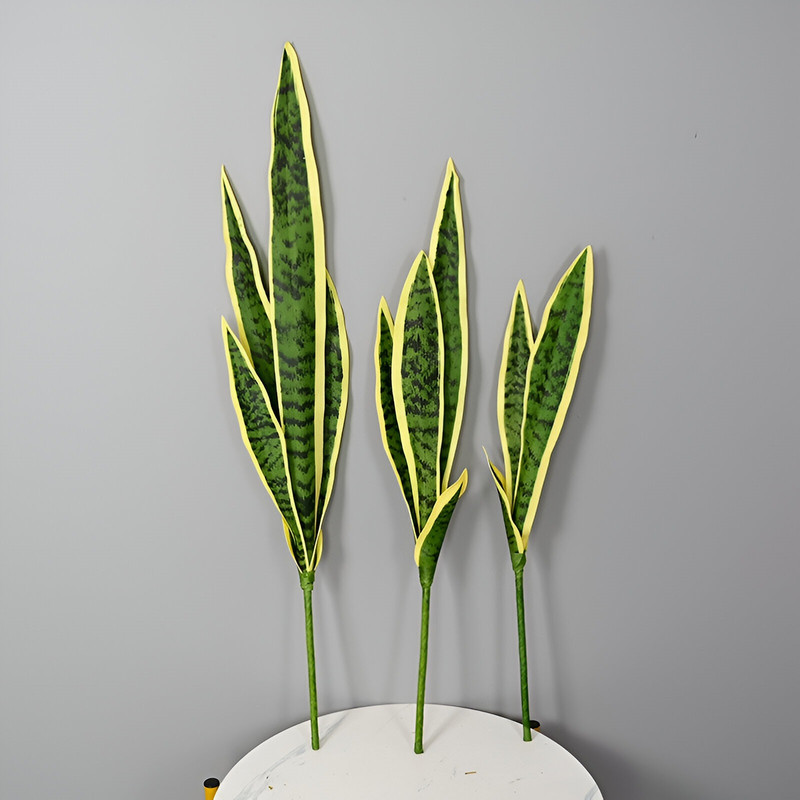 SET 2 FLOR PLANTA SERPIENTE HOGAR JARDIN TIENDA REALISTA LAU - 8