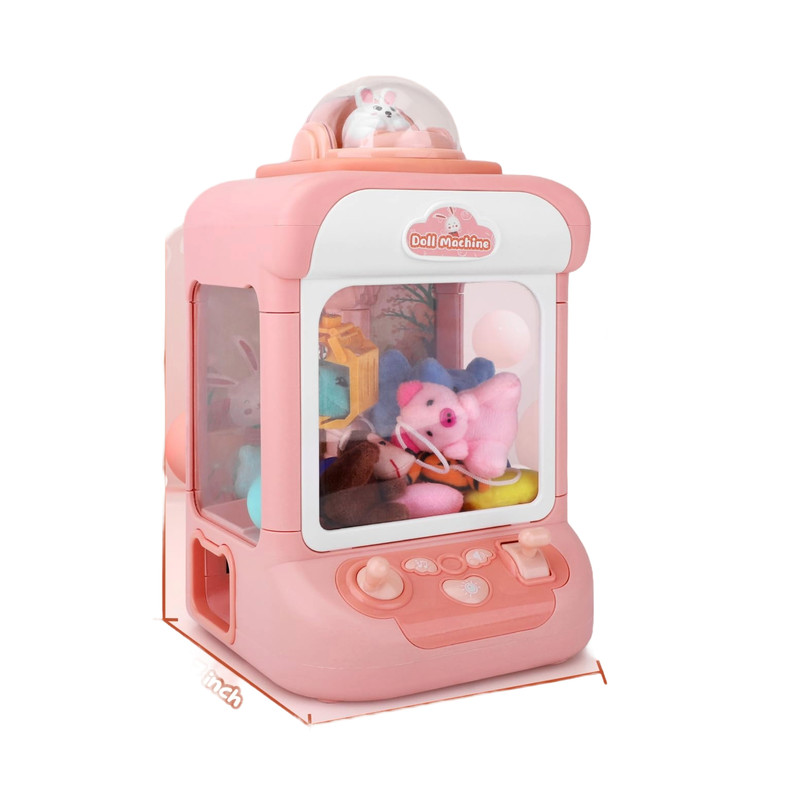 JUGUETE INTERACTIVO ZZKKO MAQUINA GARRA PORTÁTIL PELUCHES NIÑOS DIVERSION LAU MULTICOLOR - 2