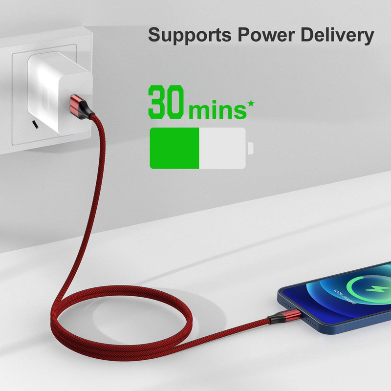 SET 4 CABLES THOR USB TO LIGTHNING CELULAR MOVIL DATOS LAU - 8