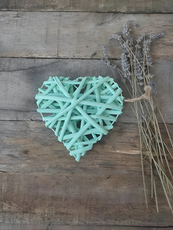 SET 5 CORAZON MIMBRE CORAZON COLGANTE HOGAR NORDICO LAU - 7