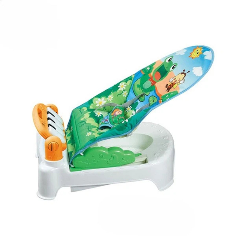 SILLA ZZKKO MECEDORA MUSICAL MODERNA RED ANTIMOSQUITOS BEBÉ LAU MULTICOLOR - 4