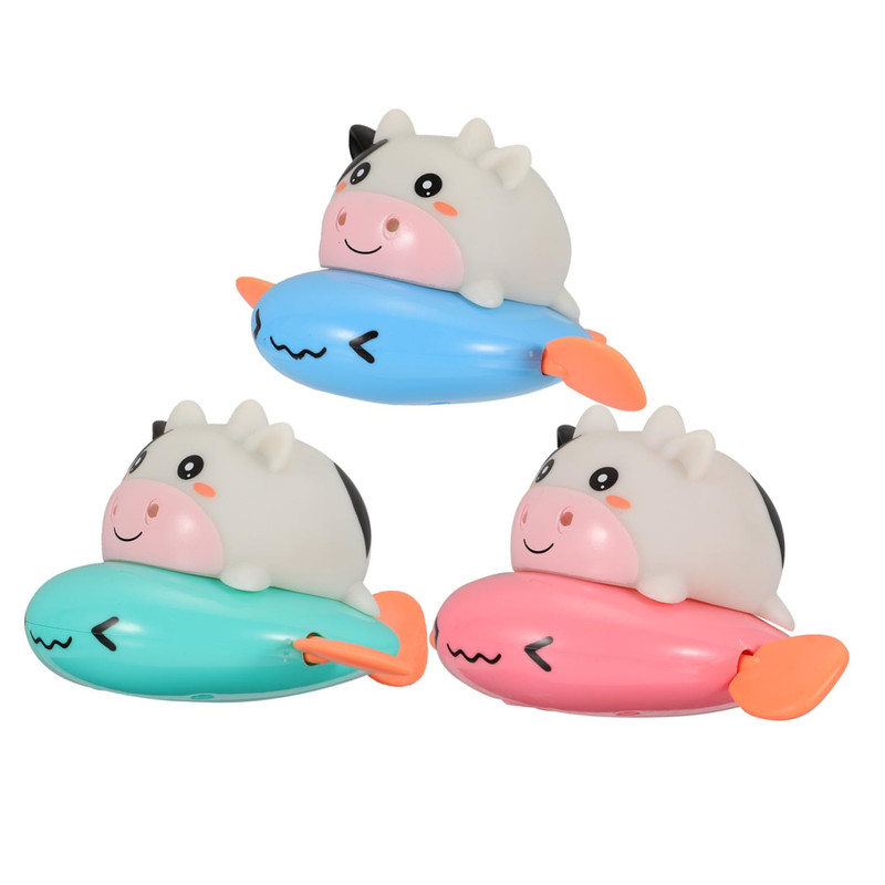 SET 4 JUGUETE BAÑO ZZKKO NUEVO BEBÉS VACA PLÁSTICO PORTÁTIL BAÑERA LAU - 1
