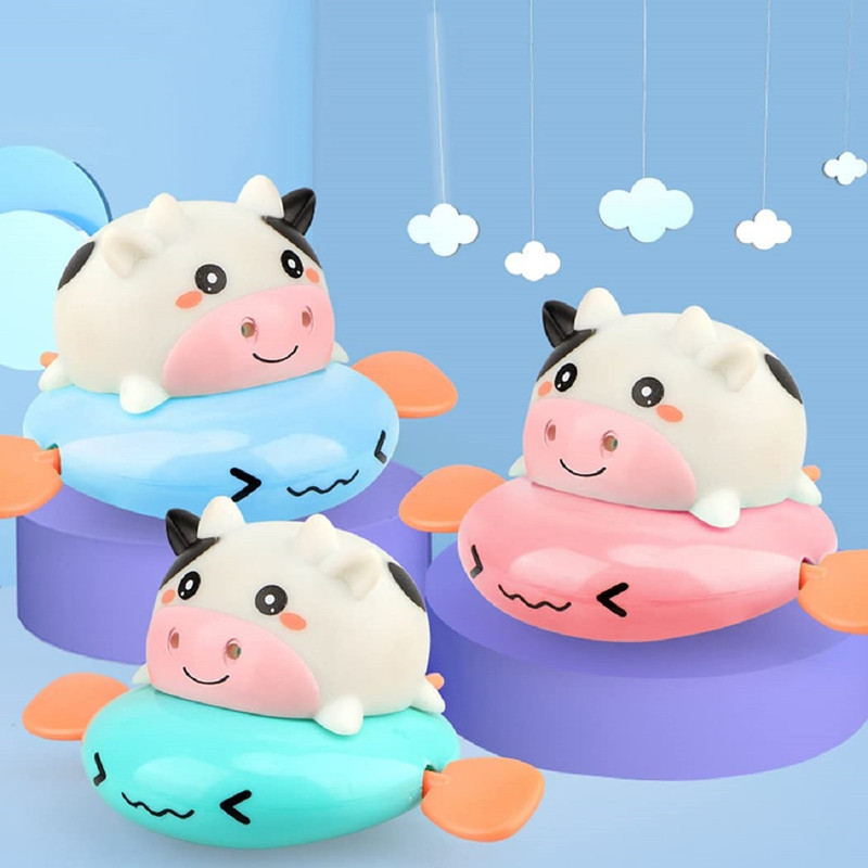 SET 4 JUGUETE BAÑO ZZKKO NUEVO BEBÉS VACA PLÁSTICO PORTÁTIL BAÑERA LAU - 9