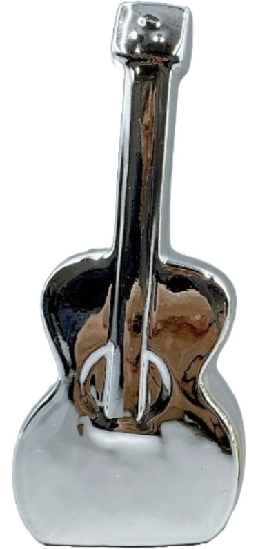 SET DE 2 ESTATUA GUITARRA METAL ESTILO MODERNO JHN - 1