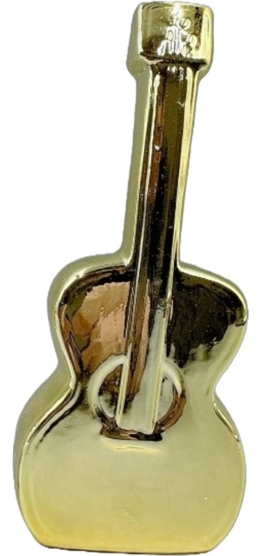 SET DE 2 ESTATUA GUITARRA METAL ESTILO MODERNO JHN - 2
