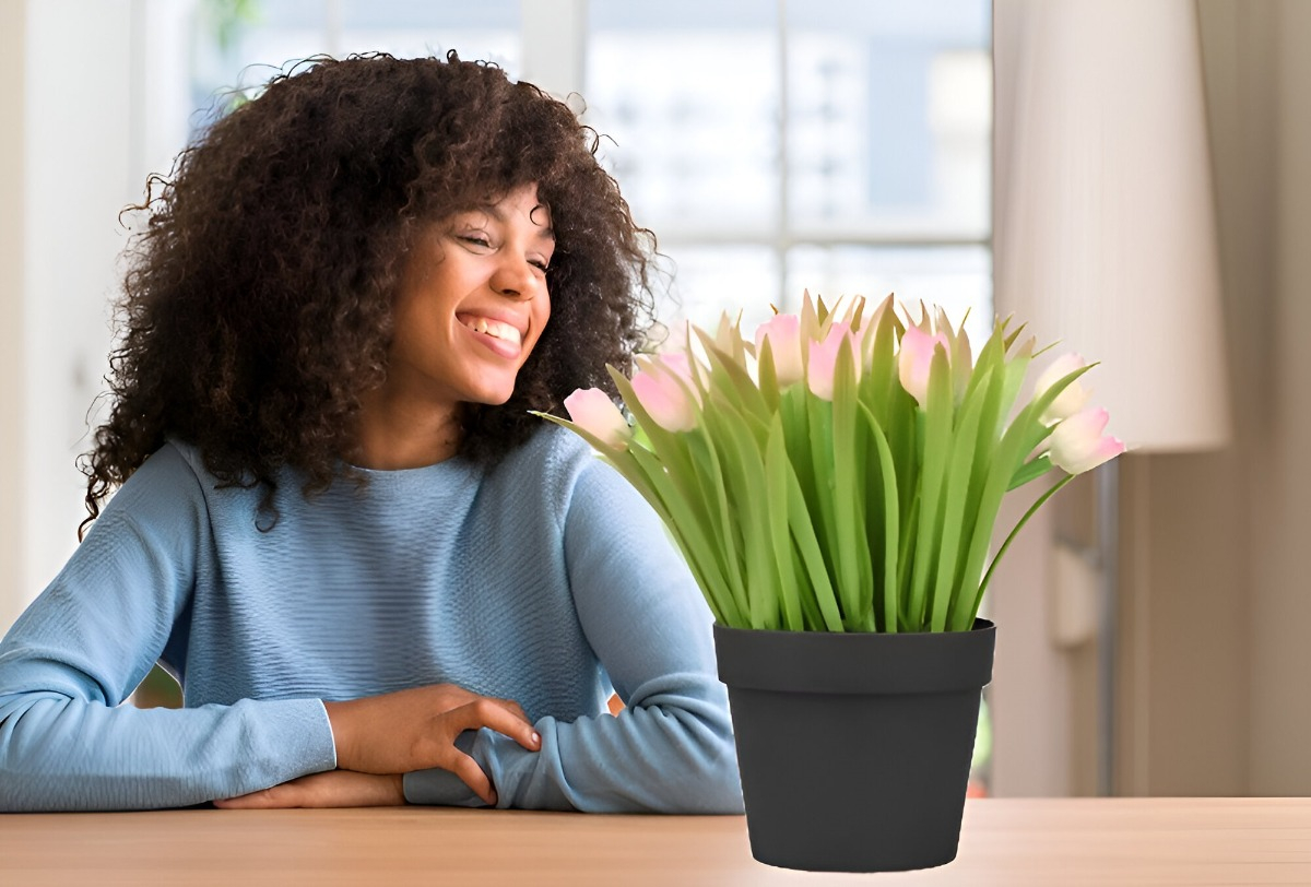 SET DE 2 FLORES ARTIFICIALES REALISTA DECORACIÓN JHN - 4