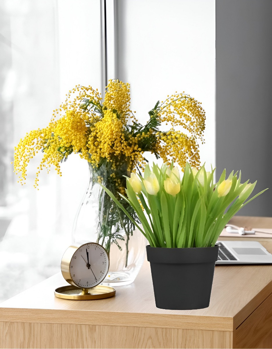 SET DE 2 FLORES ARTIFICIALES REALISTA DECORACIÓN JHN - 5