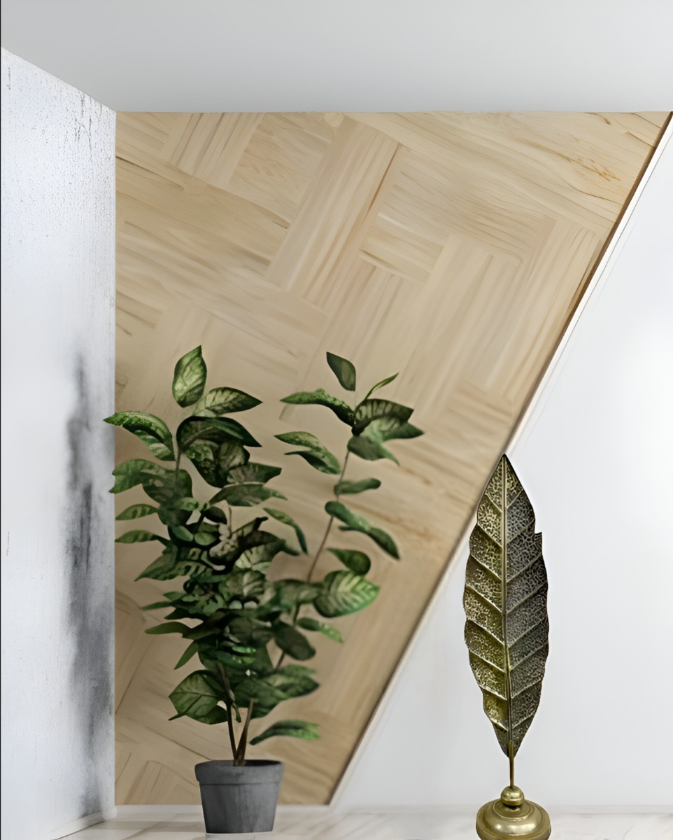 ESCULTURA PLUMA HOJA MINIMALISTA METAL MODERNO 114CM JHN - 7