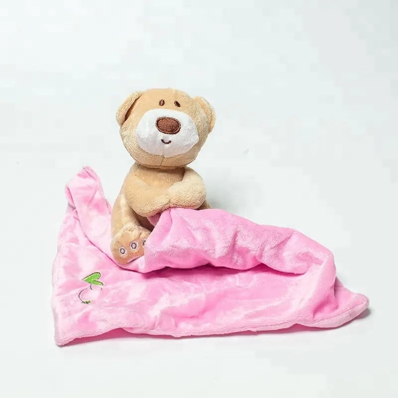 SET 2 TOALLA CALMANTE MANTA SUAVE PELUCHE BEBE LAU - 3