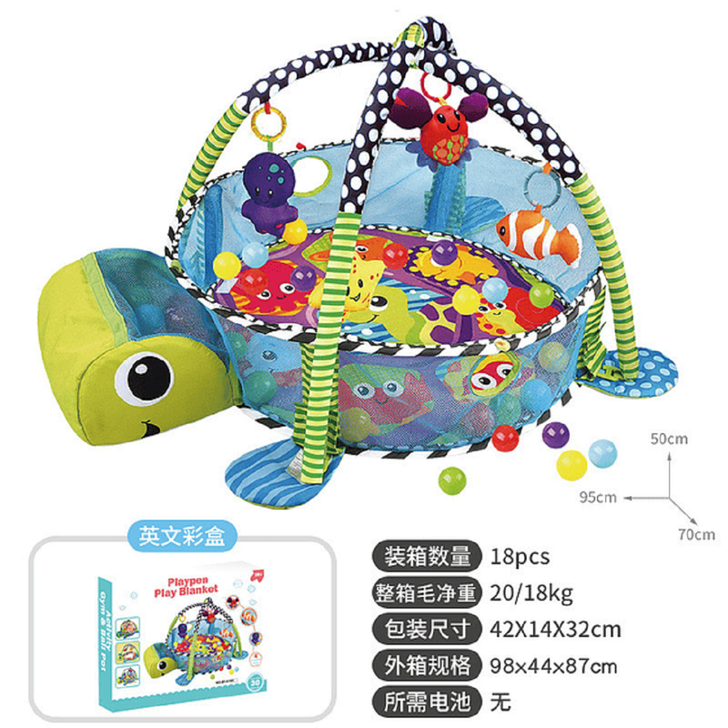 GIMNASIO ZZKKO INFANTIL JUEGO CORRAL PELOTAS ESTIMULACIÓN LAU MULTICOLOR - 4