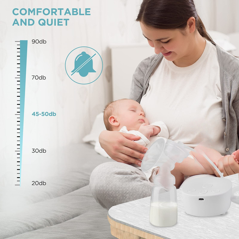 EXTRACTOR LECHE CUTX BLANCO 9 MODOS BIBERON PORTATIL MAMA BEBE LAU - 8