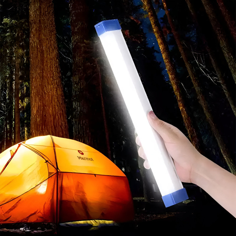 SET 3 LAMPARAS PORTATILES LED TUBO RECARGABLE CAMPING LAU - 7