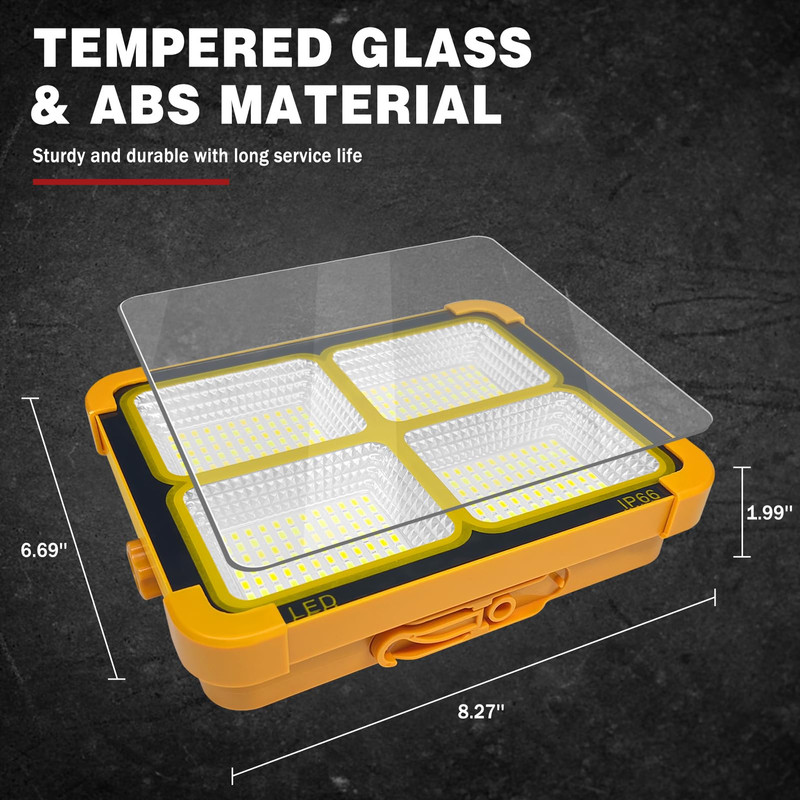 LÁMPARA CUTX SOLAR LED TALLER CASA GARAGE CAMPING LAU NARANJO - 3