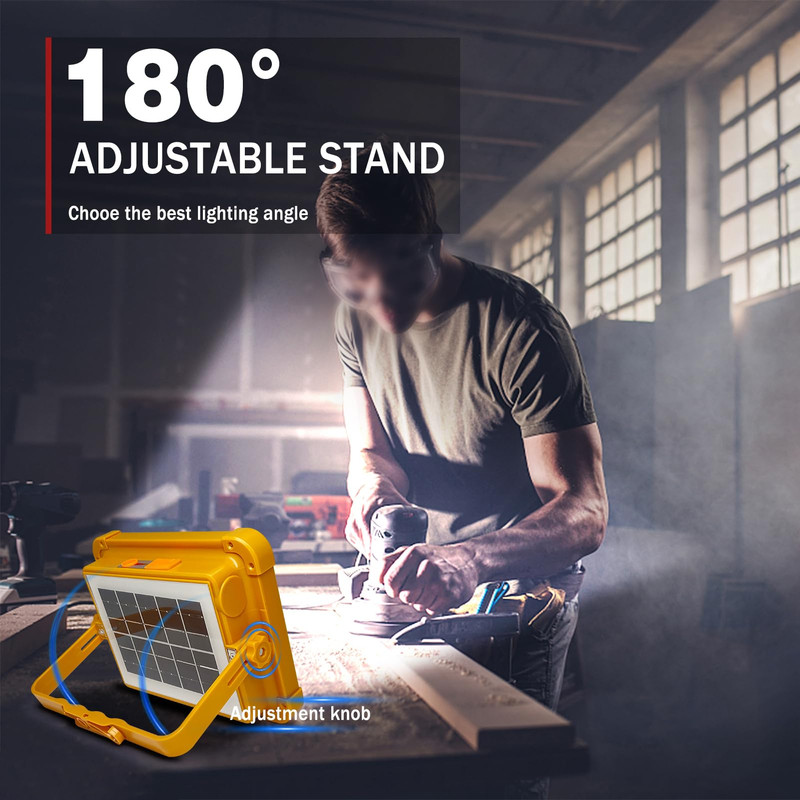 LÁMPARA CUTX SOLAR LED TALLER CASA GARAGE CAMPING LAU NARANJO - 5