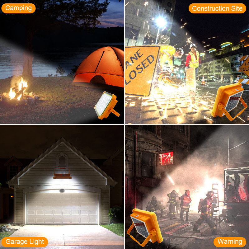 LÁMPARA CUTX SOLAR LED TALLER CASA GARAGE CAMPING LAU NARANJO - 7