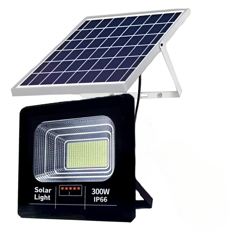 LÁMPARA CUTX SOLAR REFLECTOR 300W GARAGE CALLE PARQUE PATIO LAU NEGRO - 3