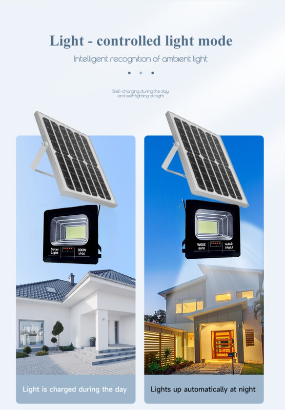 LÁMPARA CUTX SOLAR REFLECTOR 300W GARAGE CALLE PARQUE PATIO LAU NEGRO - 7