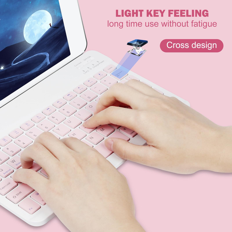 KITS TECLADO MOUSE BLUETOOTH RECARGABLE PC LAU - 7