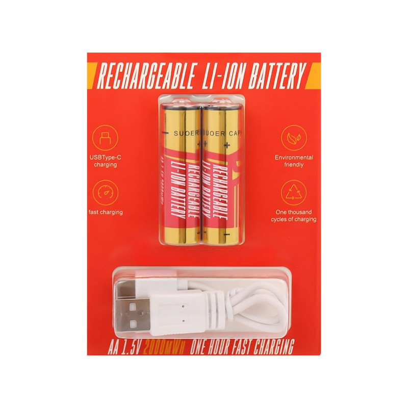 BATERÍAS CUTX AA RECARGABLES CONTROL REMOTO JUGUETE MOUSE LAU - 2