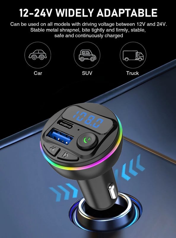 TRANSMISOR MANOS LIBRE CUTX G46 CARRO USB AUDIO MICROFONO LAU - 4