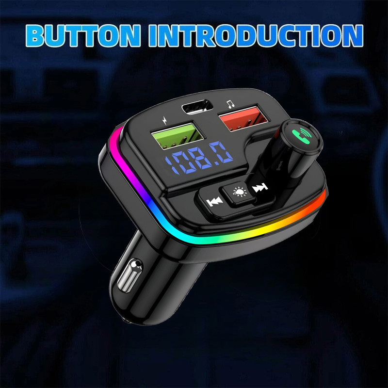 TRANSMISOR MANOS LIBRES CUTX BLUETOOTH CARRO M13 AUDIO USB LAU - 2