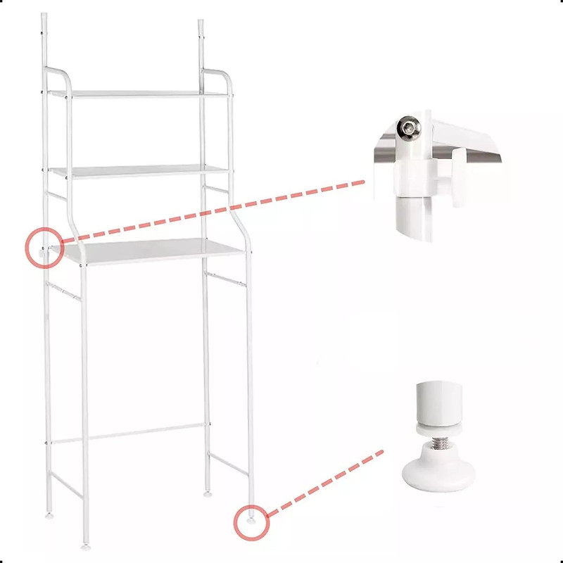 ORGANIZADOR CUTX ESTANTE BAÑO 3 NIVELES HOGAR DECORACION LAU - 1