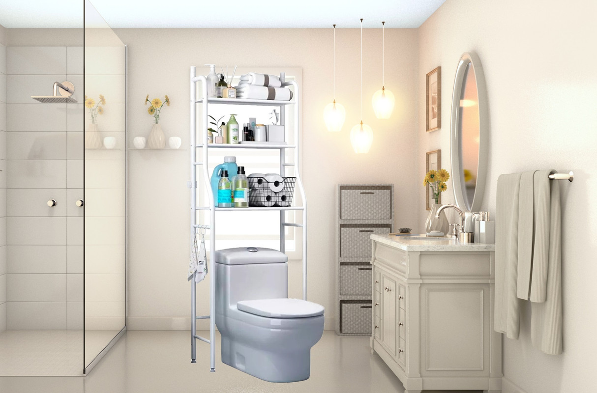 ORGANIZADOR CUTX ESTANTE BAÑO 3 NIVELES HOGAR DECORACION LAU - 2