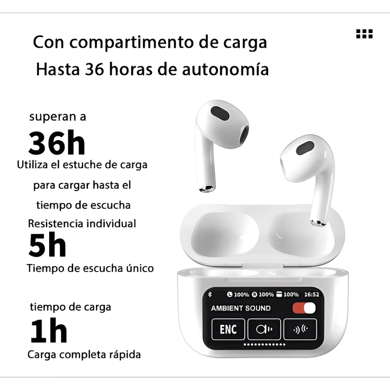 AURICULARES INALAMBRICOS NEWHITE BLUETOOTH MUSICA LAU - 5