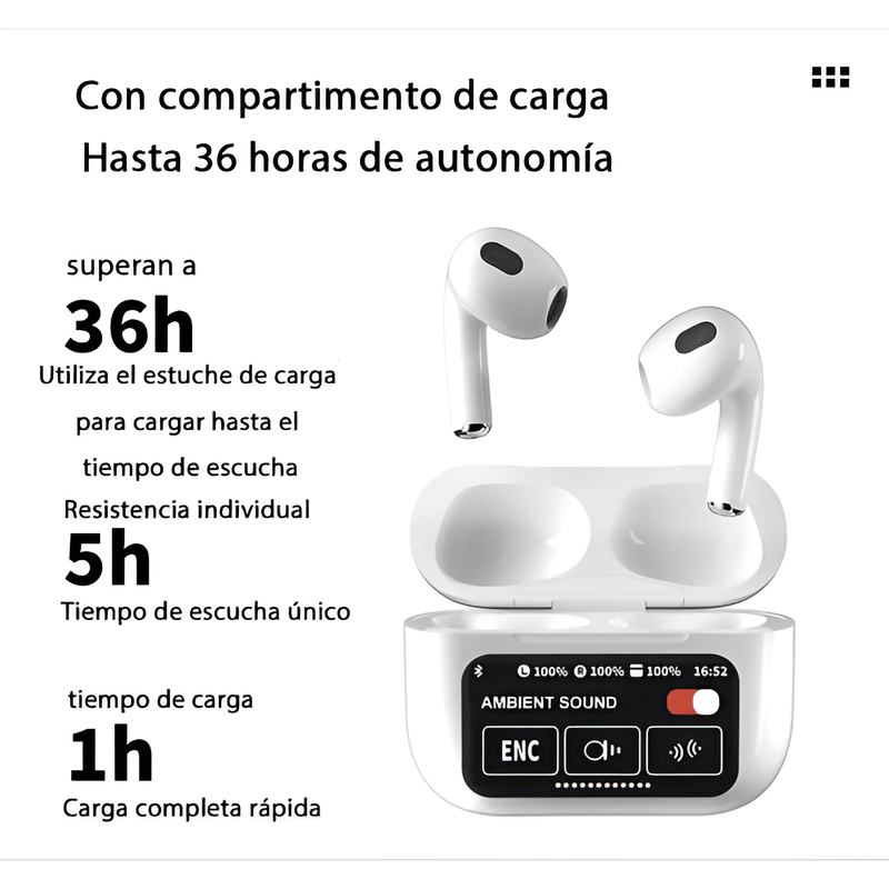 AURICULARES INALAMBRICOS NEWHITE BLUETOOTH MUSICA LAU - 5