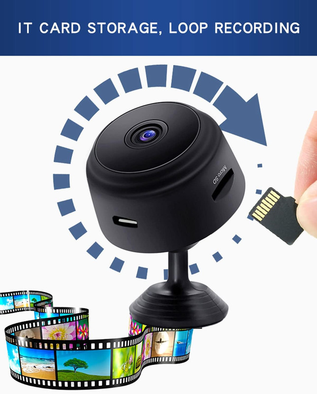 MINI CÁMARA ARRTX MINI CAMARA ESPIA SEGURIDAD INALAMBRICA INTERIOR HOGAR LAU - 7