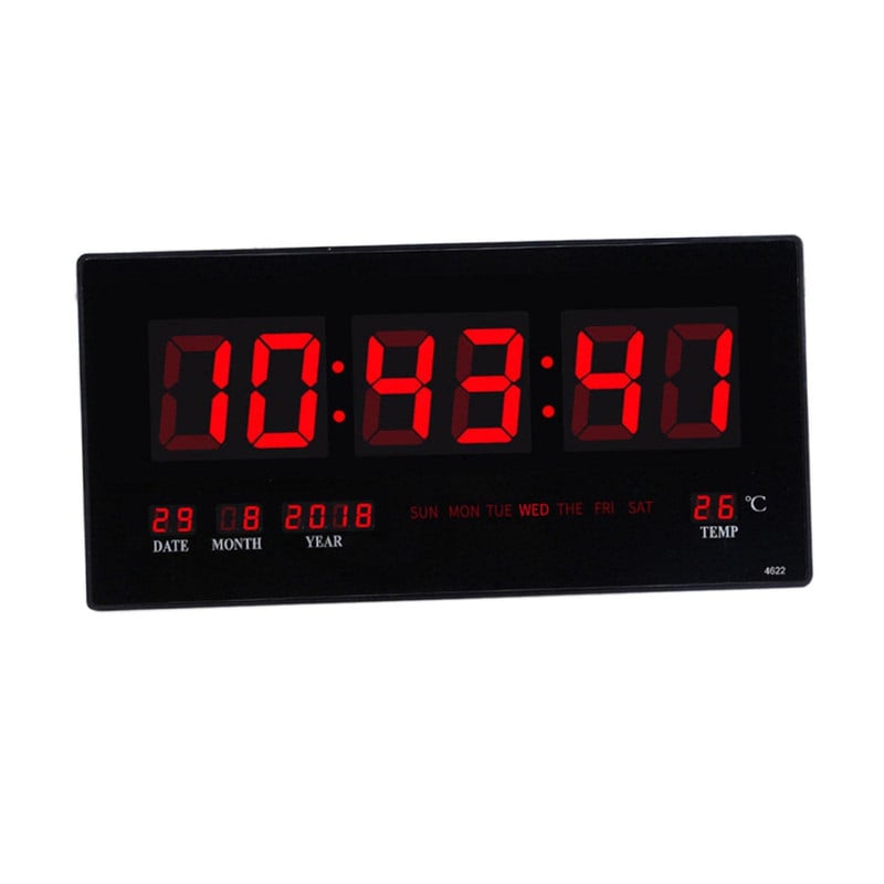 RELOJ CALENDARIO DIGITAL PARED SALA COCINA DORMITORIO LAU - 1