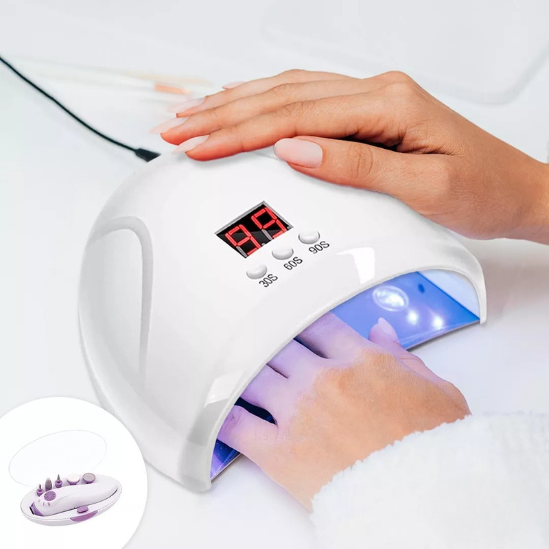 LAMPARA UV UÑAS DREMEL LIMPIADOR MANICURA PEDICURE LAU - 4