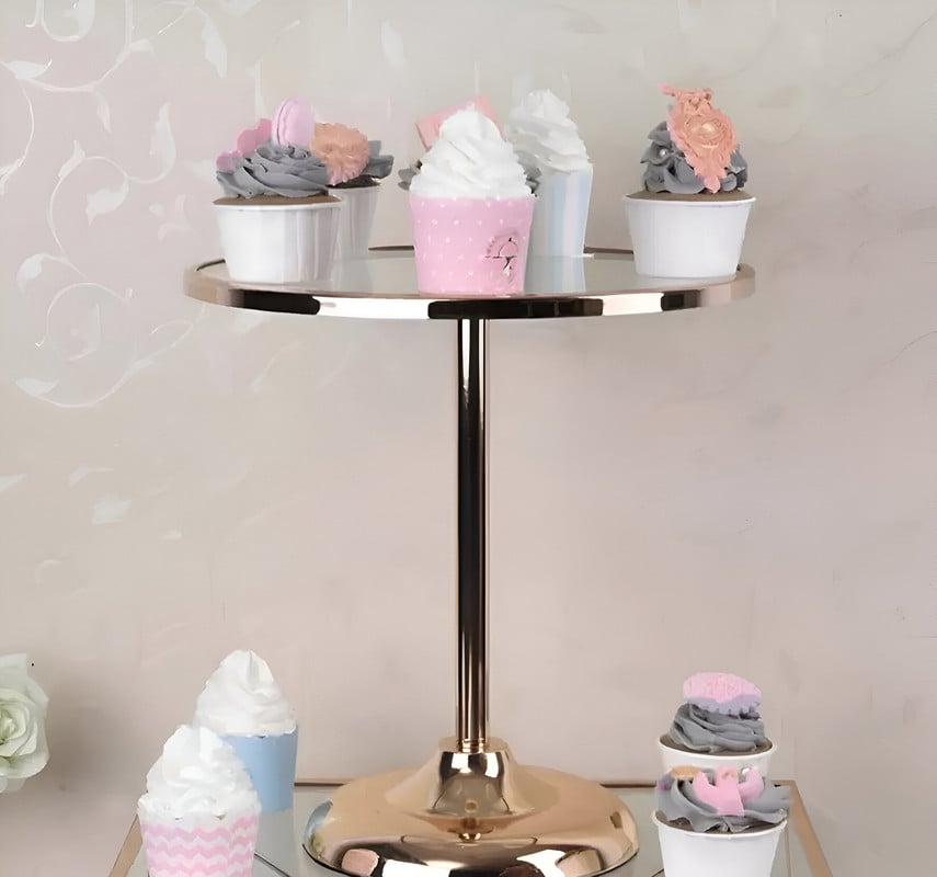 SOPORTE REDONDE POSTRES MESA EXHIBICION DULCES FRUTAS LAU - 5