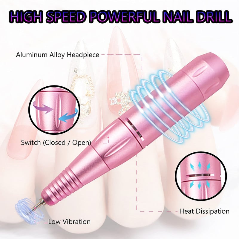 TORNO MAQUINA PULIDORA LIMPIADOR UÑAS INALAMBRICO HOGAR LAU - 5