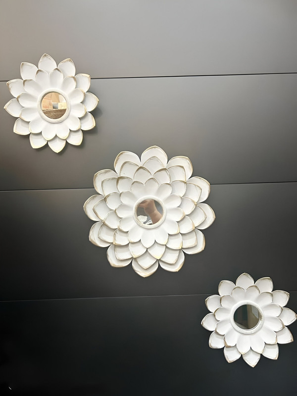 ESPEJO DECORATIVO FLOR BOHEMIO PARED SALA HOGAR LAU - 4