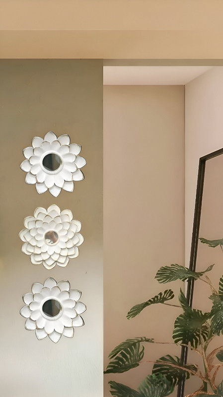 ESPEJO DECORATIVO FLOR BOHEMIO PARED SALA HOGAR LAU - 8