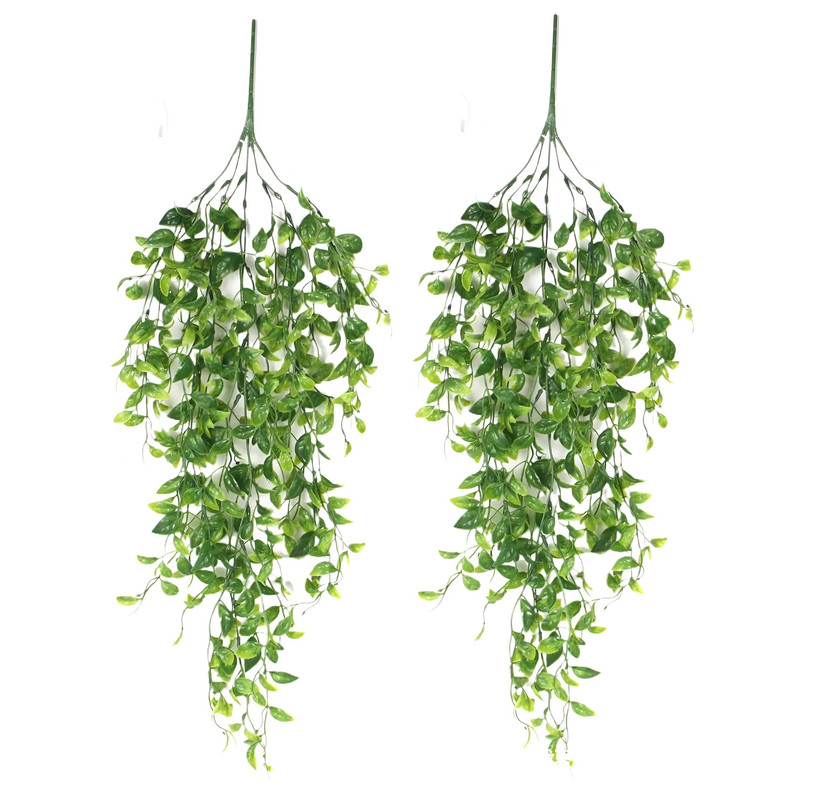 SET 2 PLANTAS RAMO ARBUSTO ARTIFICIAL RAMO COLGANTE LAU - 3