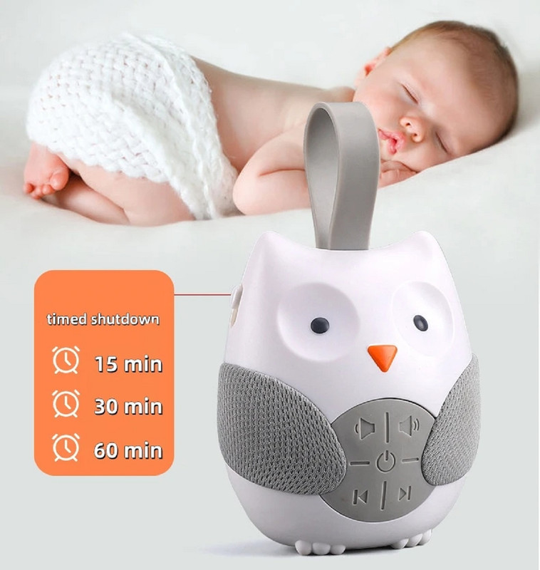 MAQUINA ROBOT MONITOR SUEÑO BFT MULTICOLOR RUIDO BUHO CUNA DORMIR BEBES LAU - 6