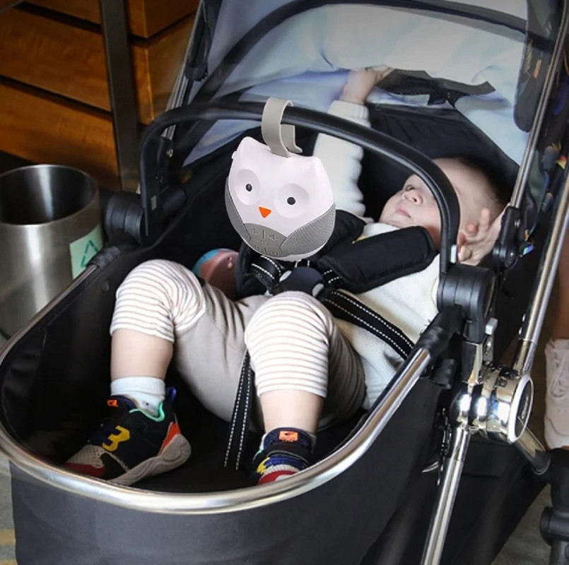 MAQUINA ROBOT MONITOR SUEÑO BFT MULTICOLOR RUIDO BUHO CUNA DORMIR BEBES LAU - 7