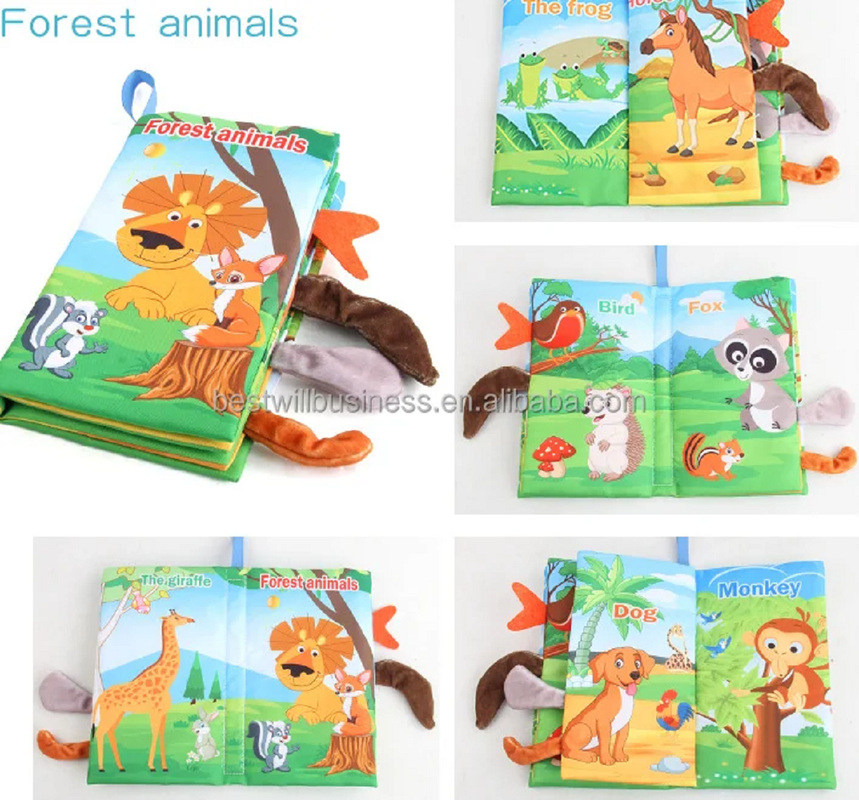 JUGUETE LIBRO TELA ROMPECABEZAS SONIDO APRENDIZAJE BEBE LAU - 2