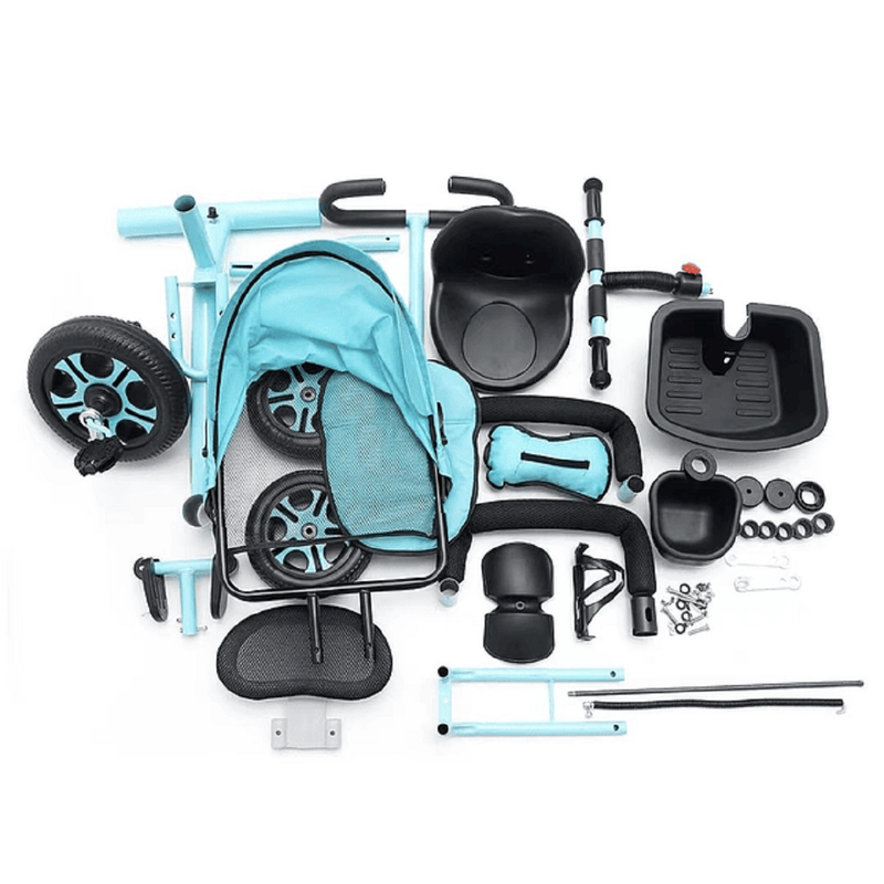 TRICICLO BFT COCHECITO MOTO 2 EN 1 SOMBRILLA AJUSTABLE NIÑOS LAU - 3