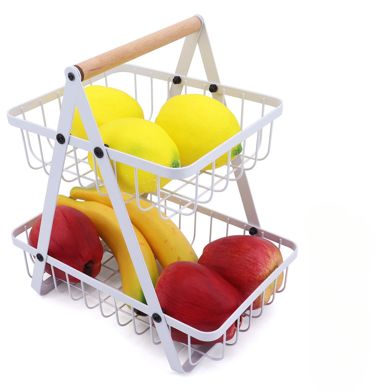 CESTA ARRTX FRUTAS VERDURAS 2 NIVELES ORGANIZADOR COCINA LAU - 3