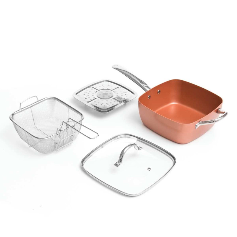 JUEGO OLLAS QUATRA HORNEAR FREIR COCINA ANTIADHERENTE LAU - 1