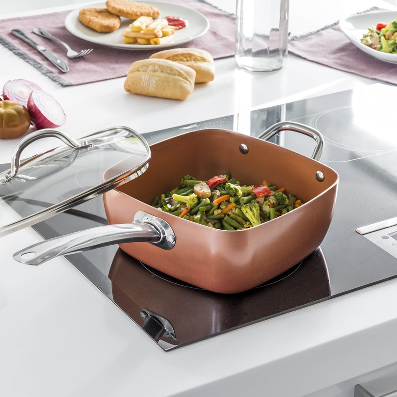 JUEGO OLLAS QUATRA HORNEAR FREIR COCINA ANTIADHERENTE LAU - 2