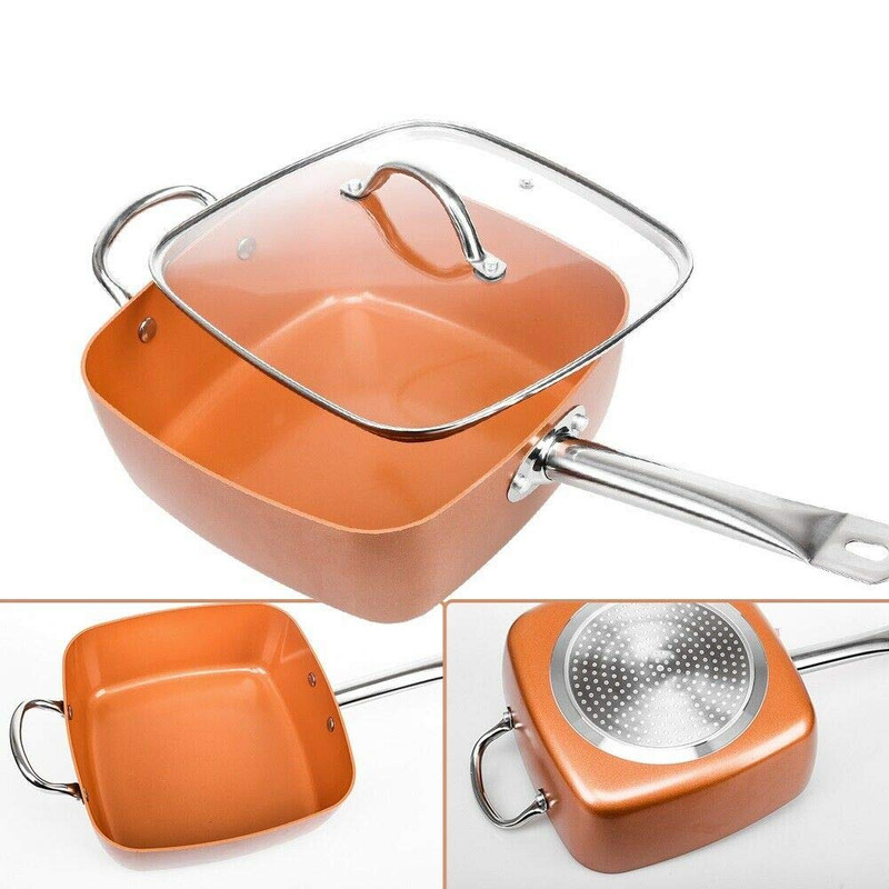 JUEGO OLLAS QUATRA HORNEAR FREIR COCINA ANTIADHERENTE LAU - 3